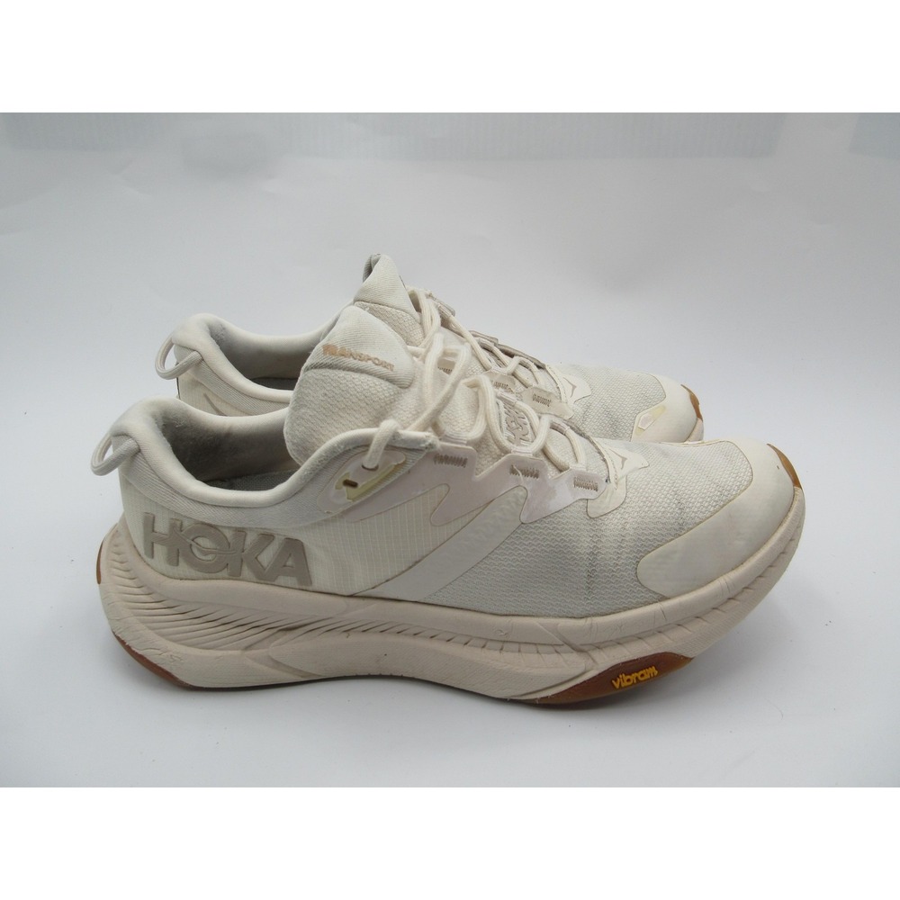 Hoka One One Transport Shoes Womens Size 7.5 Beige Running Sneakers 1123164